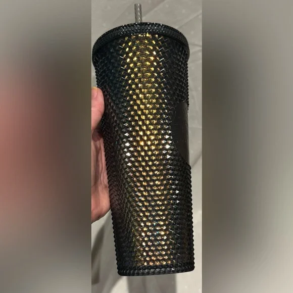 NWOT Starbucks Black Studded Tumbler 2020 Iridescent Fall HALLOWEEN Gunmetal - Picture 2 of 9